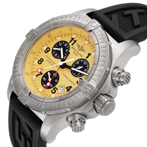 breitling chrono avenger m1 e73360 titanium chronograph watch